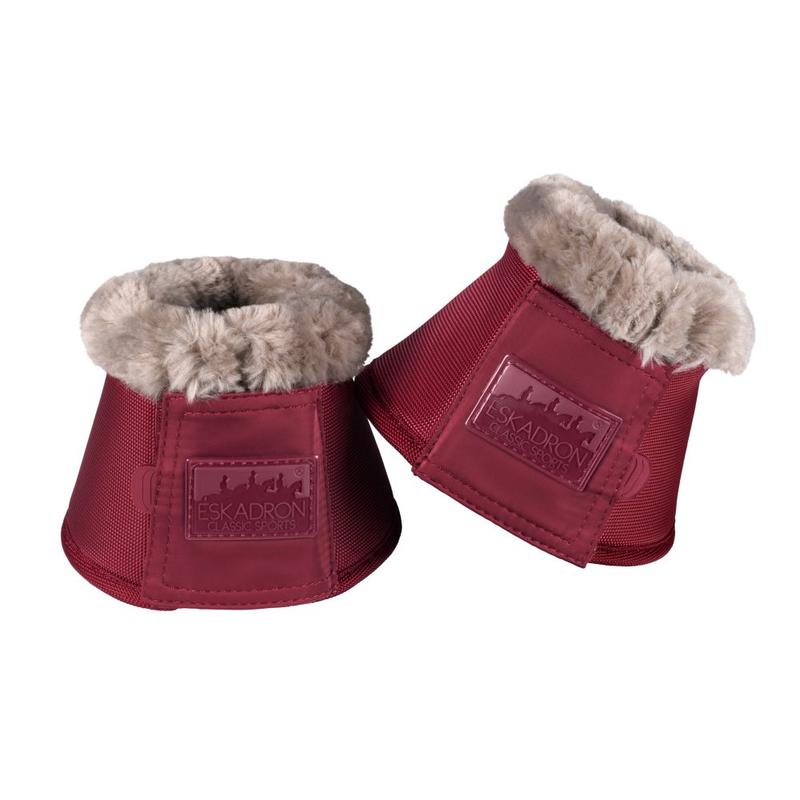 Kalosze z futerkiem Eskadron Classic Sports FauxFur Rustic Red, bordowe 2021