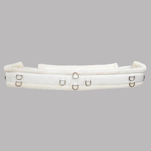 Pas do lonżowania QHP Ontario White  biały
