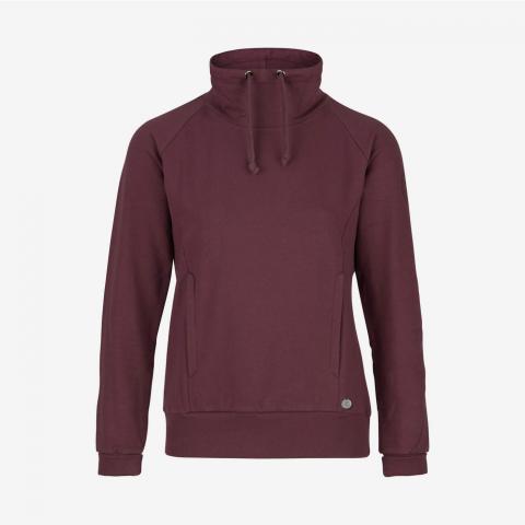 Bluza z golfem damska Horze Elinor bordowa