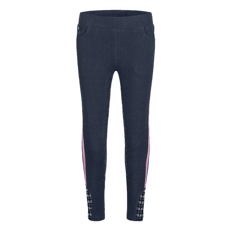 Legginsy młodzieżowe zimowe Waldhausen Lucky Elsa granatowe
