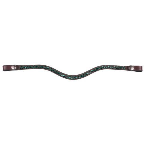 Naczółek QHP Eldorado Brown/Army, brązowy/zielony