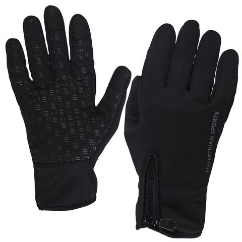 Rękawiczki zimowe QHP Unisex Vienna Black, czarne