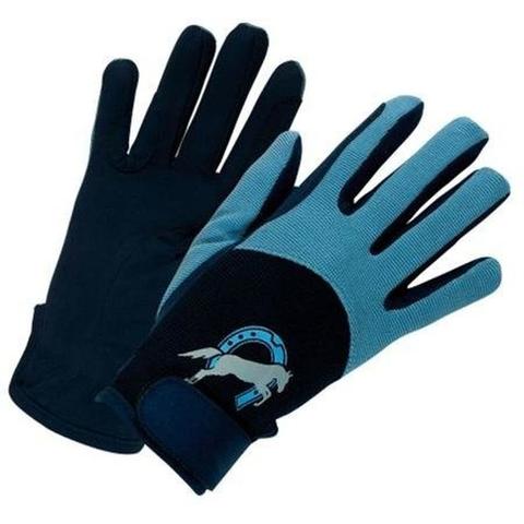 Rękawiczki York Flicka dziecięce granatowo-błękitne