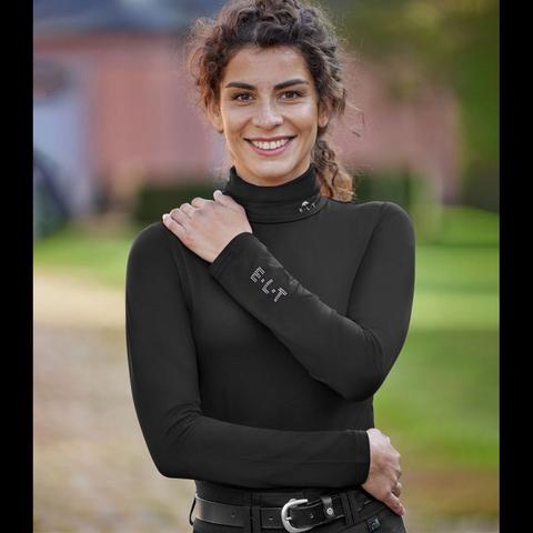 Bluzka damska z golfem Waldhausen Madison czarna