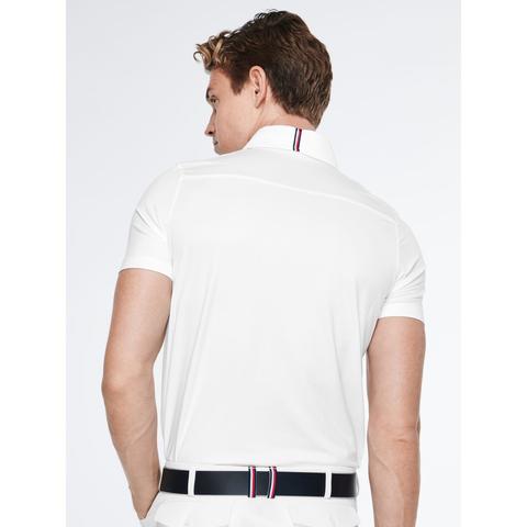 Koszulka konkursowa męska Tommy Hilfiger Equestrian White, biała