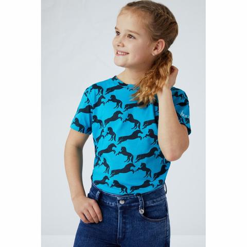 Koszulka dziecięca Horze Micky Junior błękitna
