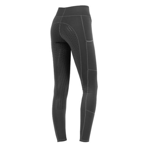 Legginsy damskie Waldhausen Elt Ella z pełnym silikonowym lejem antracytowe