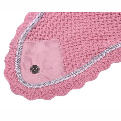 Nauszniki QHP Havana Powder Pink, różowe