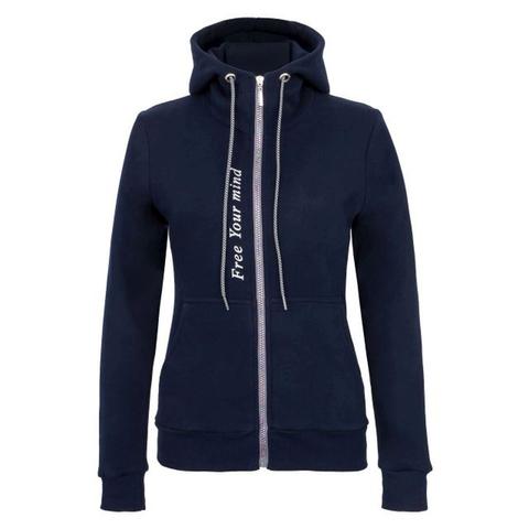 Bluza z kapturem damska Equestrian Queen Scarlett granatowa