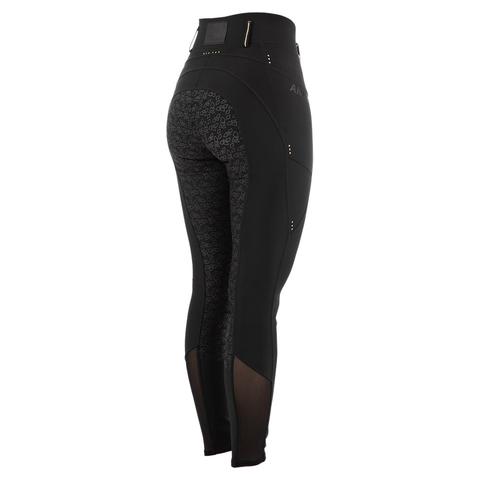 Legginsy damskie Anky z silikonowym lejem czarne