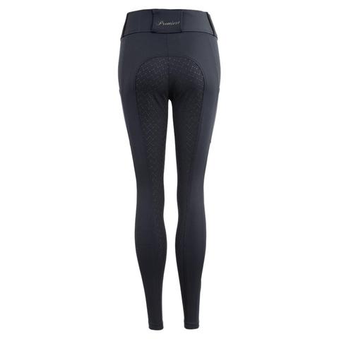 Legginsy damskie BR z silikonowym lejem granatowe