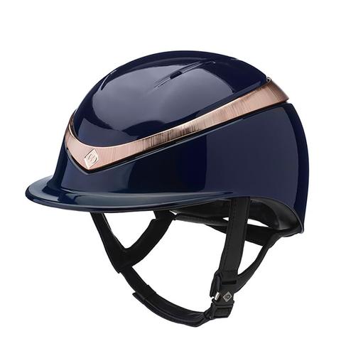 Kask Charles Owen Halo Rose Gold granatowy