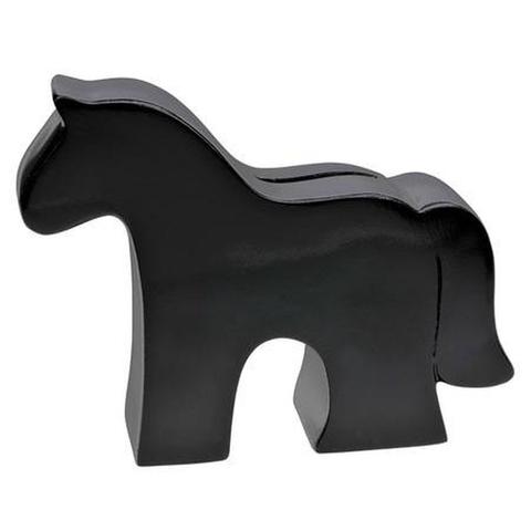 Skarbonka HR w kształcie konia czarna