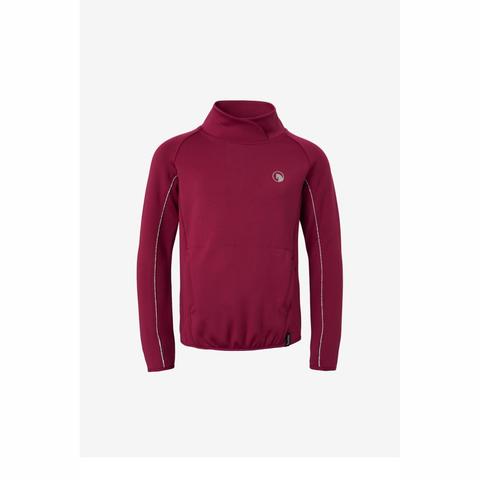 Bluza młodzieżowa Horze Ella funkcyjna malinowa