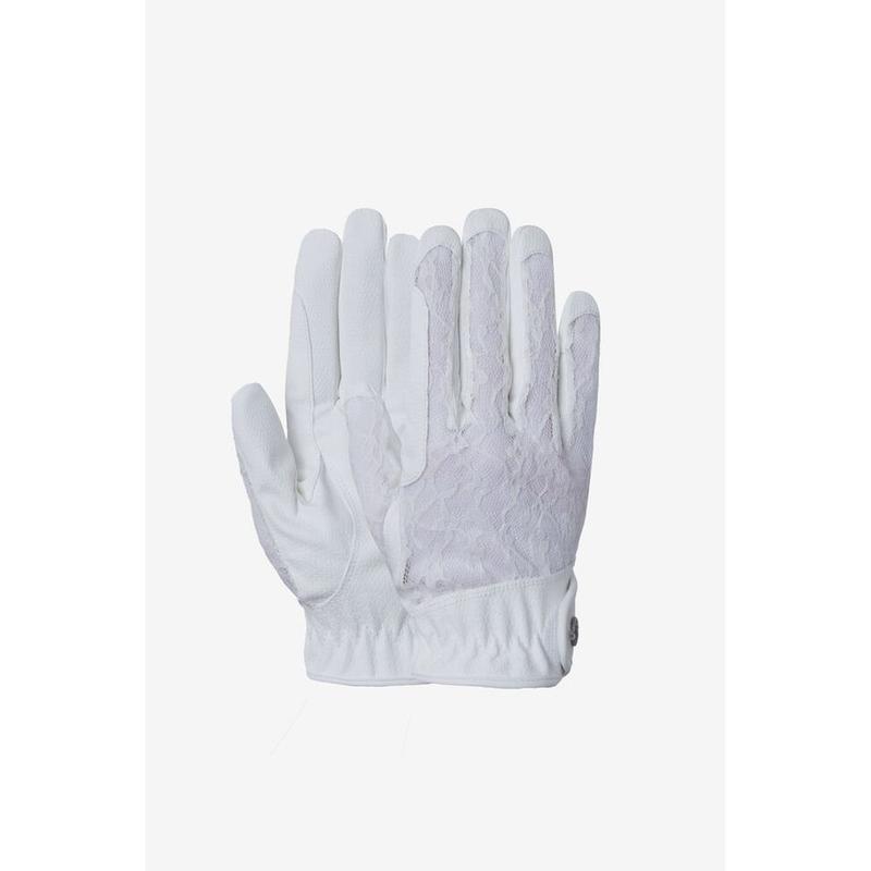 Rękawiczki letnie B Vertigo koronkowe białe