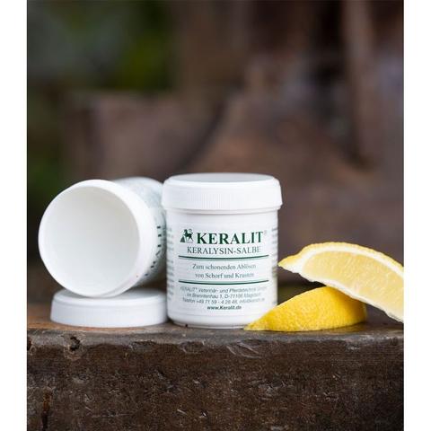 Maść do delikatnego usuwania grudy i strupów Keralit Keralysin-Salbe