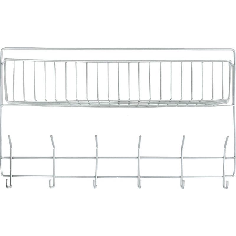 Koszyk na akcesoria Horze z hakami srebrny