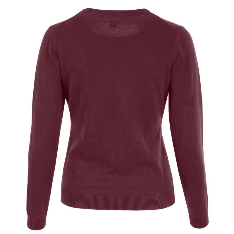 Sweter Horze Nina B Vertigo V-Neck bordowy