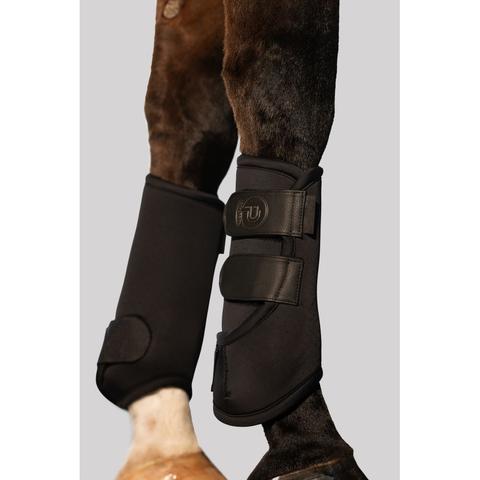 Ochraniacze ujeżdzeniowe Eskadron Platinum Pro Dressage Front Black, czarne 2025