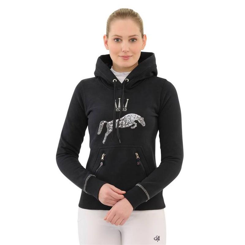 Bluza z kapturem Spooks Logo Sequin Hoody Navy, granatowa