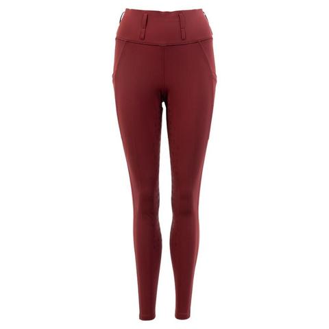 Legginsy damskie BR CLX z silikonowym lejem bordowe