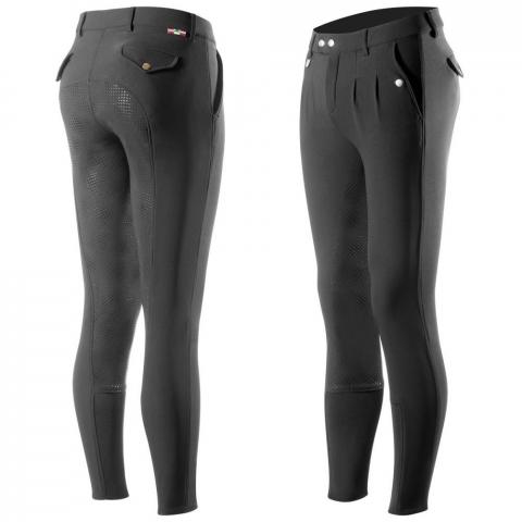 Bryczesy z silikonem Horze Grand Prix Grip czarne