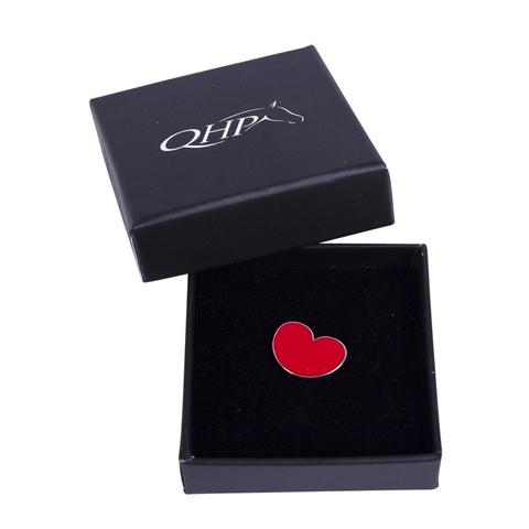 Broszka ozdobna QHP serduszko red, czerwone