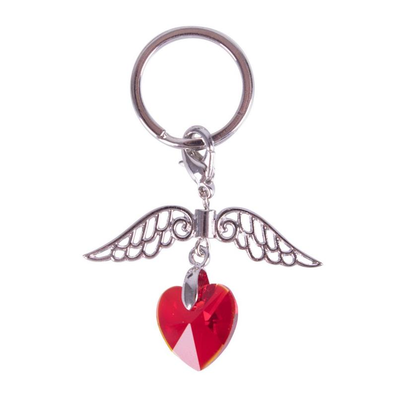 Brelok ozdobny QHP serduszko red, czerwony