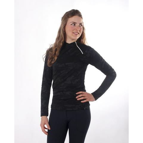 Bluzka damska techniczna QHP Sena, czarna