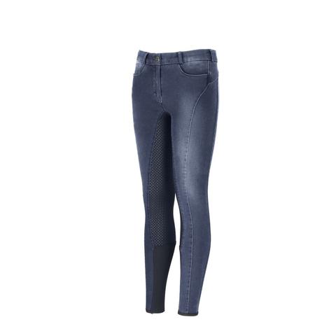 Bryczesy młodzieżowe Pikeur Tesia Kids Jeans Denim Blue, niebieskie