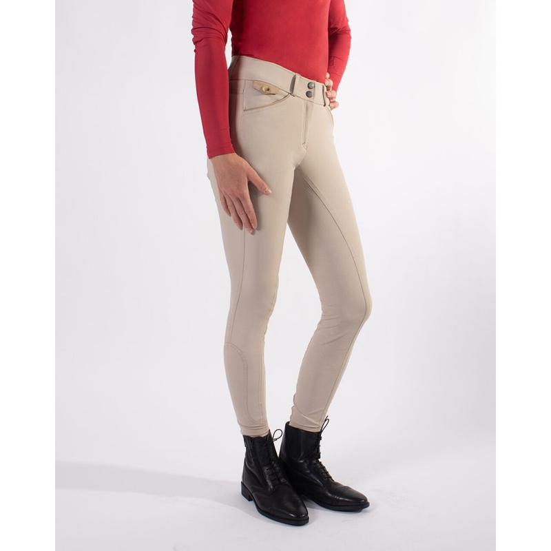 Bryczesy damskie QHP Zarah beige, beżowe