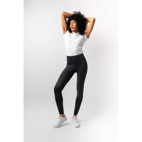 Legginsy damskie Horze Sophia z pełnym lejem silikonowym czarne