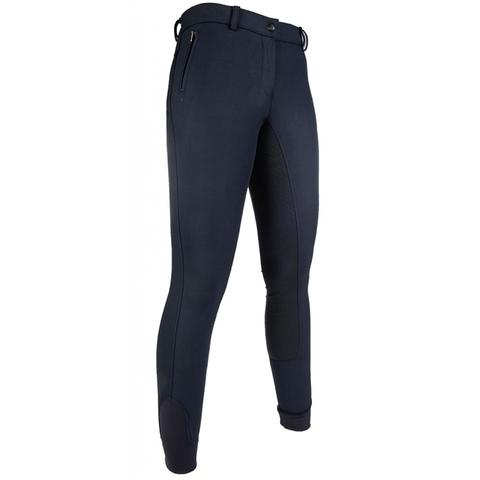 Bryczesy damskie z silikonem HKM Oregon granatowe