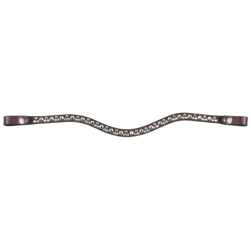 Naczółek QHP Eldorado Brown/Atlantis, brązowy/niebieski