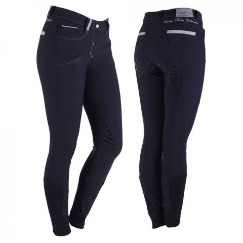 Bryczesy damskie QHP Chaney anti-slip Navy, granatowy