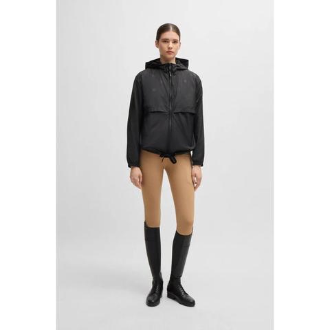 Kurtka damska przeciwdeszczowa Boss Equestrian Louise Black, czarna