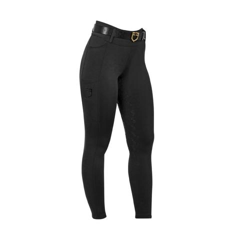 Legginsy damskie Equestro Hybrid Black, czarne 2025/2026